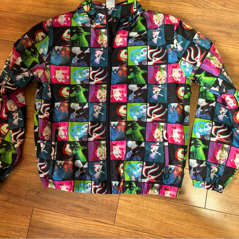 Disney Nightmare Before Christmas Multicolor Graphic Jacket